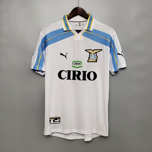 AAA Quality Lazio 99/00 Away White Soccer Jersey